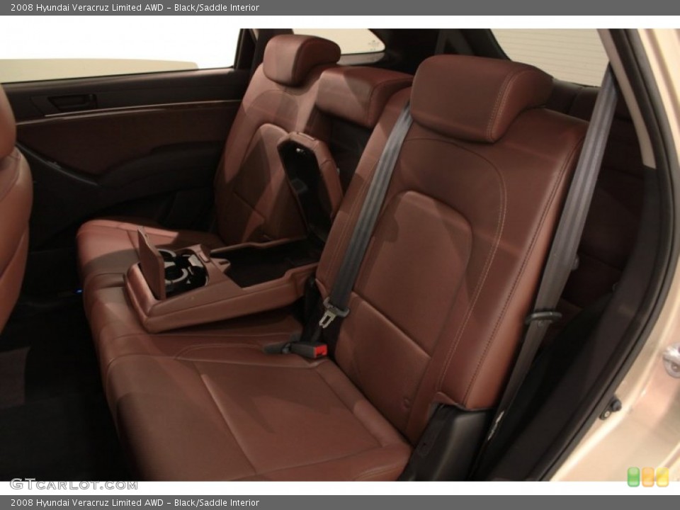 Black/Saddle Interior Rear Seat for the 2008 Hyundai Veracruz Limited AWD #74500340
