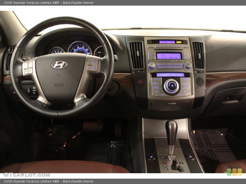 Black/Saddle Interior Dashboard for the 2008 Hyundai Veracruz Limited AWD #74500379