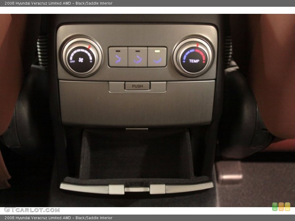Black/Saddle Interior Controls for the 2008 Hyundai Veracruz Limited AWD #74500442