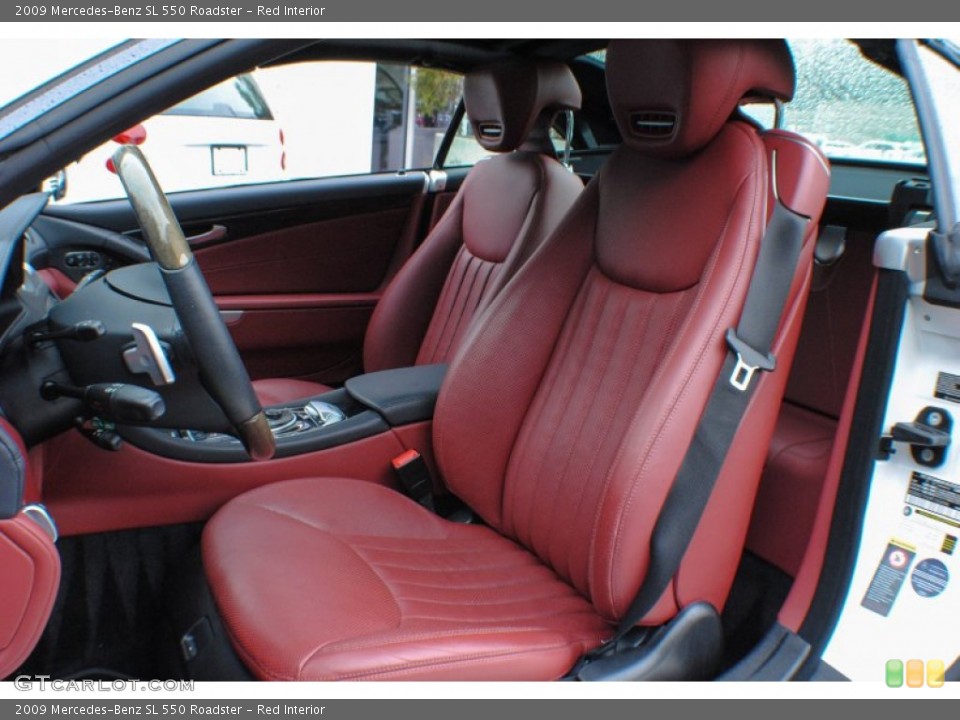 Red Interior Front Seat for the 2009 Mercedes-Benz SL 550 Roadster #74500565