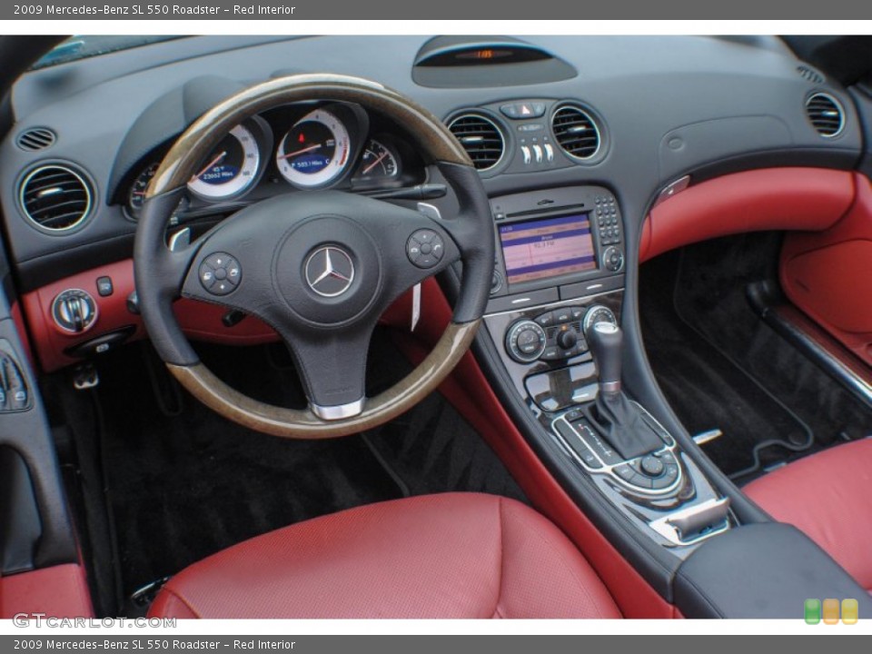 Red Interior Prime Interior for the 2009 Mercedes-Benz SL 550 Roadster #74500670