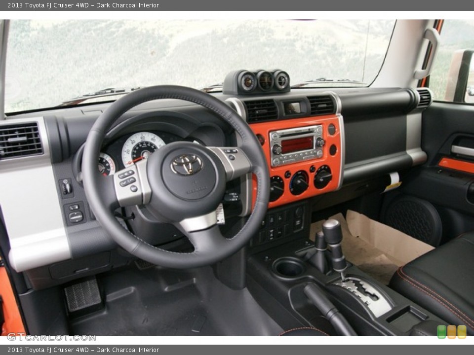 Dark Charcoal Interior Dashboard for the 2013 Toyota FJ Cruiser 4WD #74500776