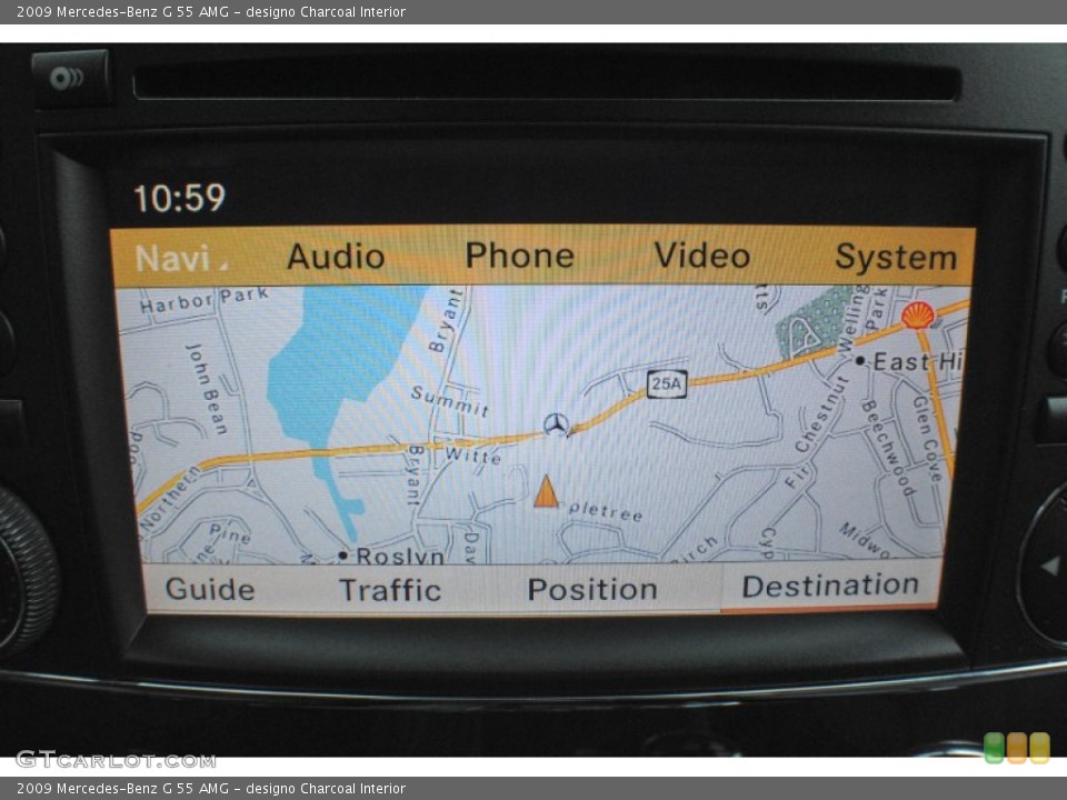 designo Charcoal Interior Navigation for the 2009 Mercedes-Benz G 55 AMG #74501114
