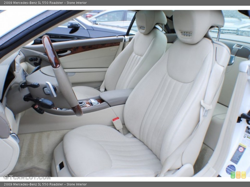 Stone Interior Front Seat for the 2009 Mercedes-Benz SL 550 Roadster #74501555