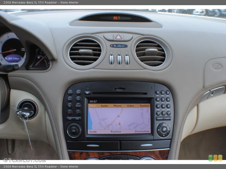 Stone Interior Navigation for the 2009 Mercedes-Benz SL 550 Roadster #74501571