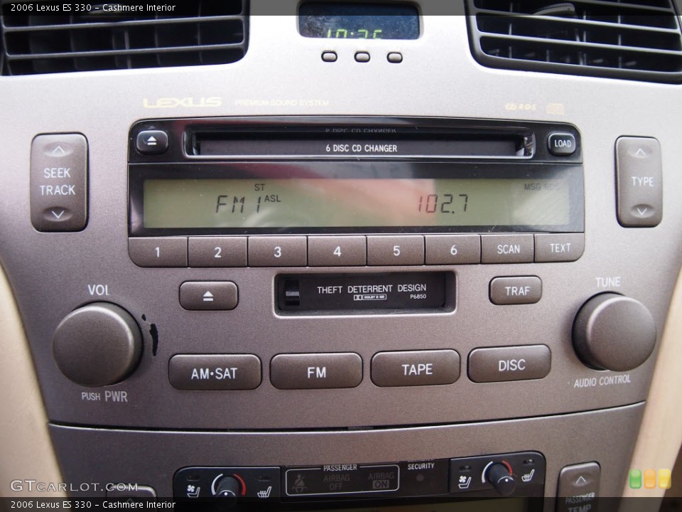 Cashmere Interior Audio System for the 2006 Lexus ES 330 #74502668