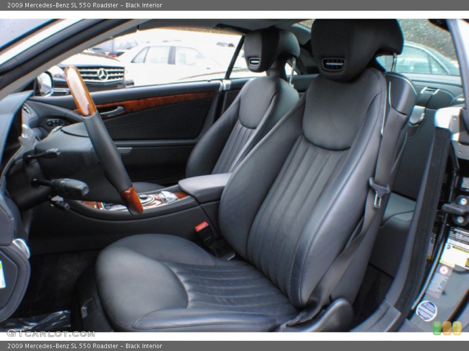 Black Interior Front Seat for the 2009 Mercedes-Benz SL 550 Roadster #74502967