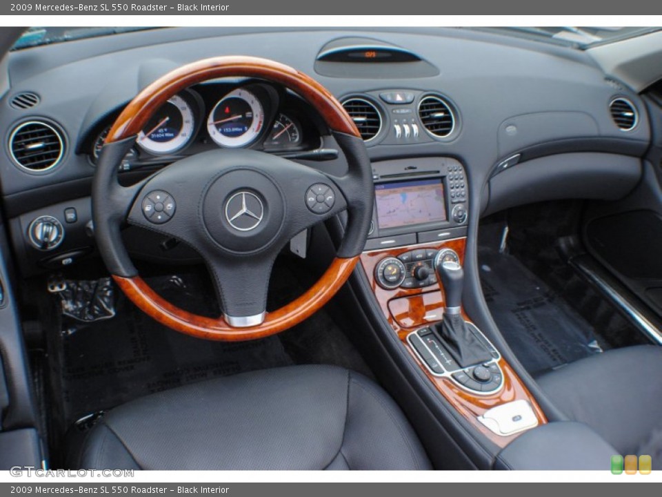 Black Interior Dashboard for the 2009 Mercedes-Benz SL 550 Roadster #74503054