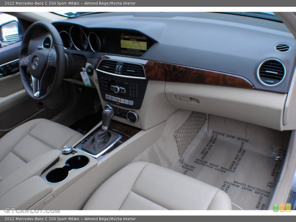 Almond Beige/Mocha Interior Dashboard for the 2012 Mercedes-Benz C 300 Sport 4Matic #74503355