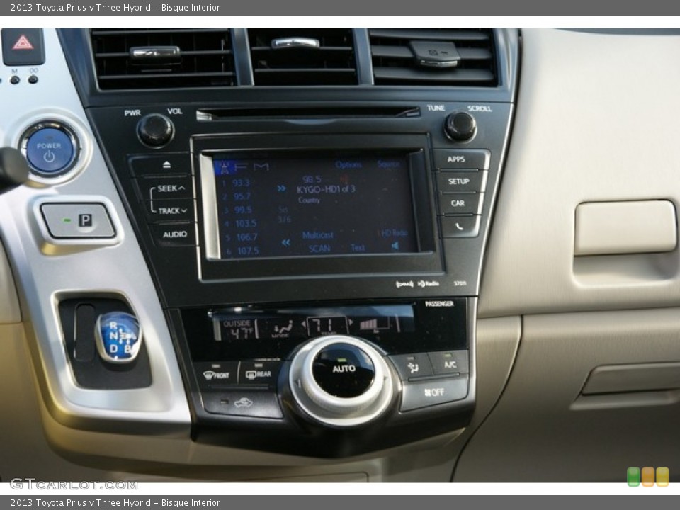 Bisque Interior Controls for the 2013 Toyota Prius v Three Hybrid #74503532