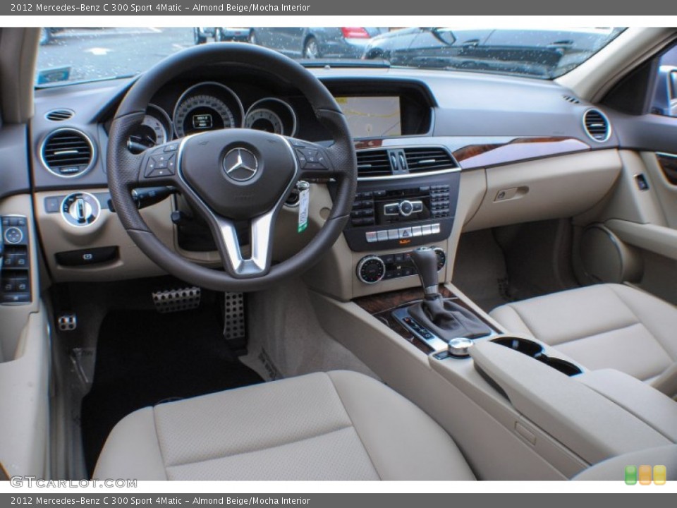 Almond Beige/Mocha Interior Prime Interior for the 2012 Mercedes-Benz C 300 Sport 4Matic #74503553