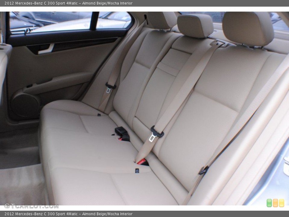 Almond Beige/Mocha Interior Rear Seat for the 2012 Mercedes-Benz C 300 Sport 4Matic #74503568