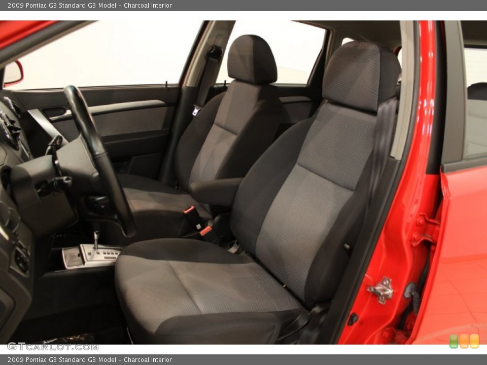 Charcoal Interior Front Seat for the 2009 Pontiac G3  #74503742