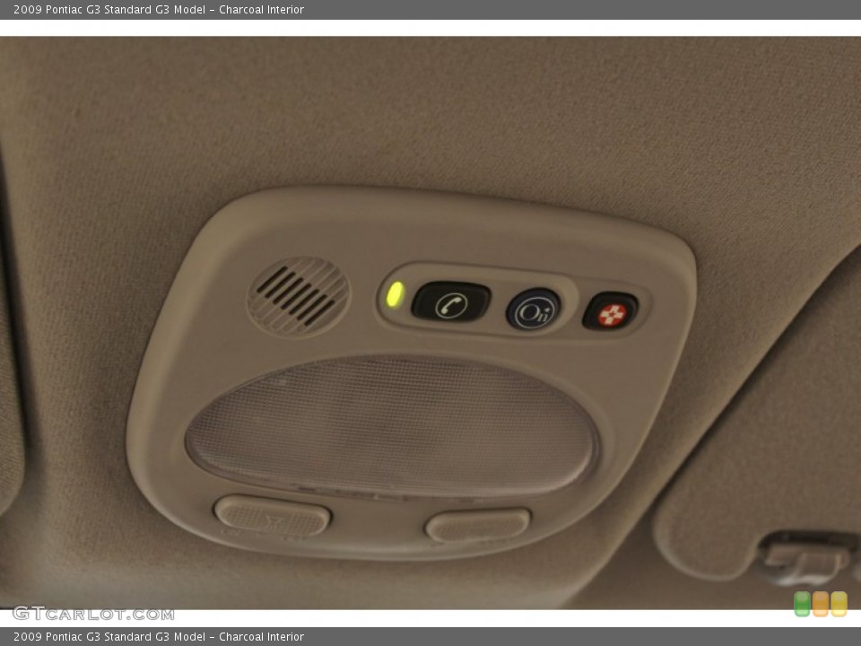 Charcoal Interior Controls for the 2009 Pontiac G3  #74503821