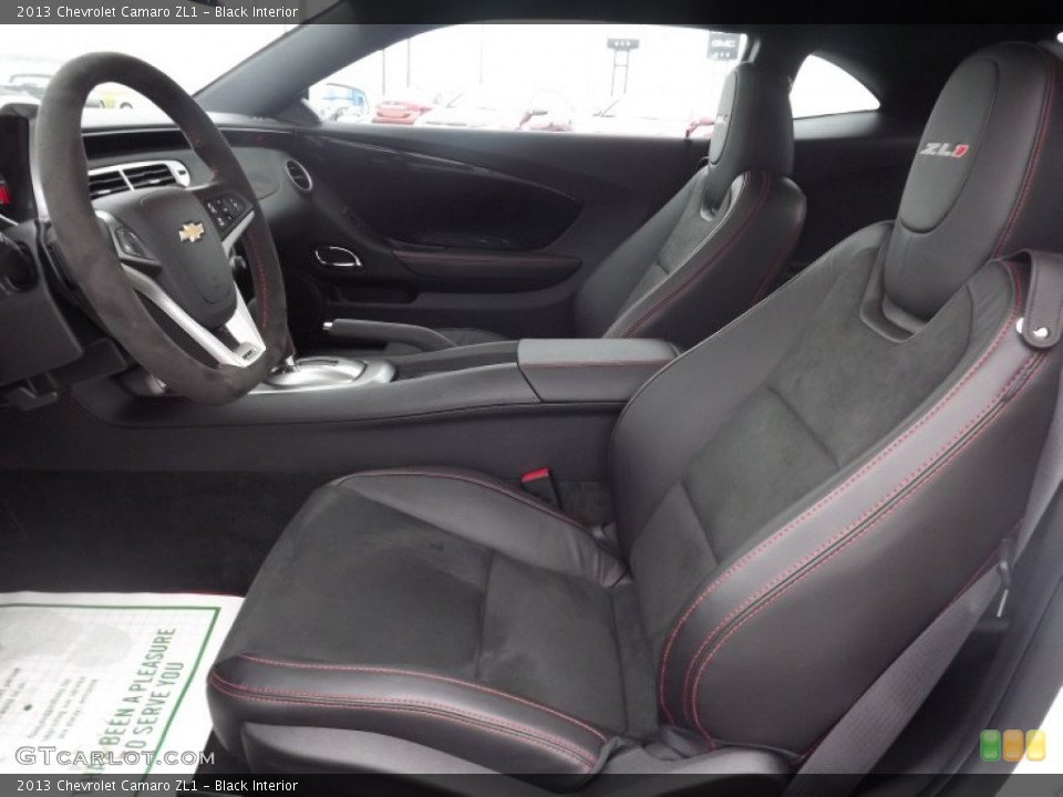 Black Interior Front Seat for the 2013 Chevrolet Camaro ZL1 #74504597