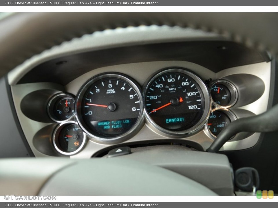 Light Titanium/Dark Titanium Interior Gauges for the 2012 Chevrolet Silverado 1500 LT Regular Cab 4x4 #74505185