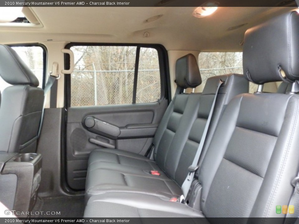Charcoal Black Interior Rear Seat for the 2010 Mercury Mountaineer V6 Premier AWD #74505584