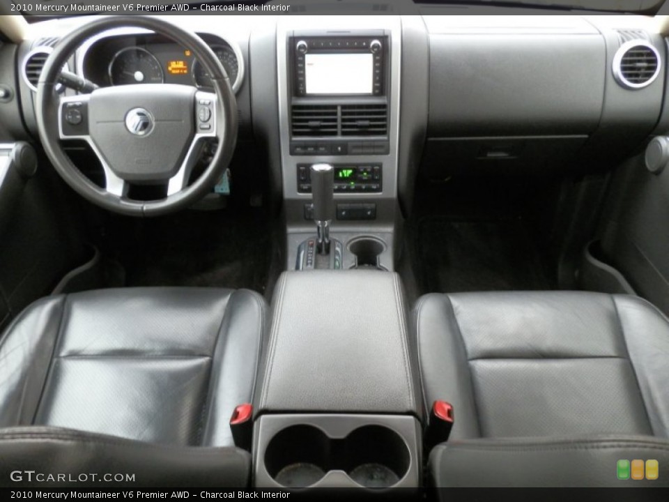 Charcoal Black Interior Dashboard for the 2010 Mercury Mountaineer V6 Premier AWD #74505632