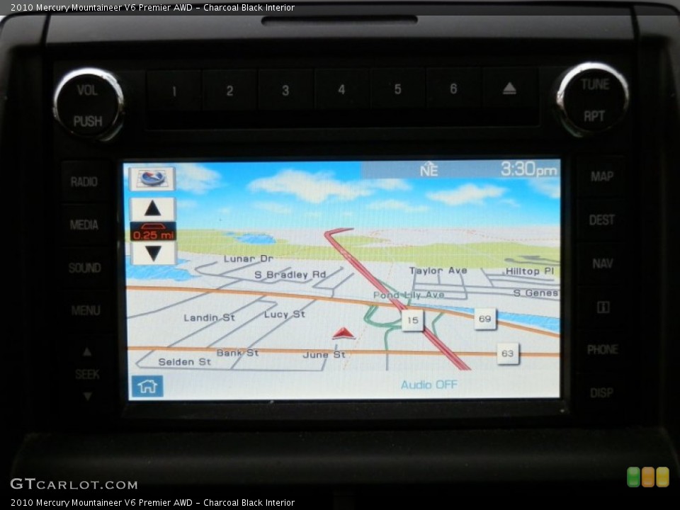 Charcoal Black Interior Navigation for the 2010 Mercury Mountaineer V6 Premier AWD #74505737
