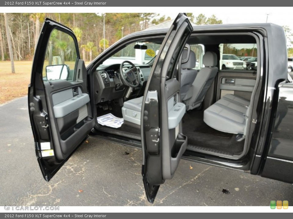 Steel Gray Interior Photo for the 2012 Ford F150 XLT SuperCrew 4x4 #74506187