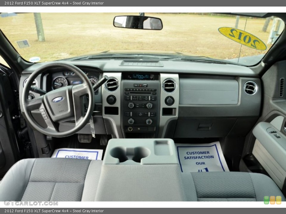 Steel Gray Interior Dashboard for the 2012 Ford F150 XLT SuperCrew 4x4 #74506235