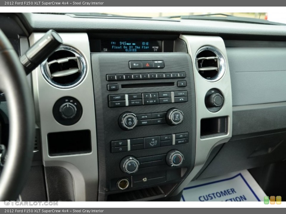 Steel Gray Interior Controls for the 2012 Ford F150 XLT SuperCrew 4x4 #74506409