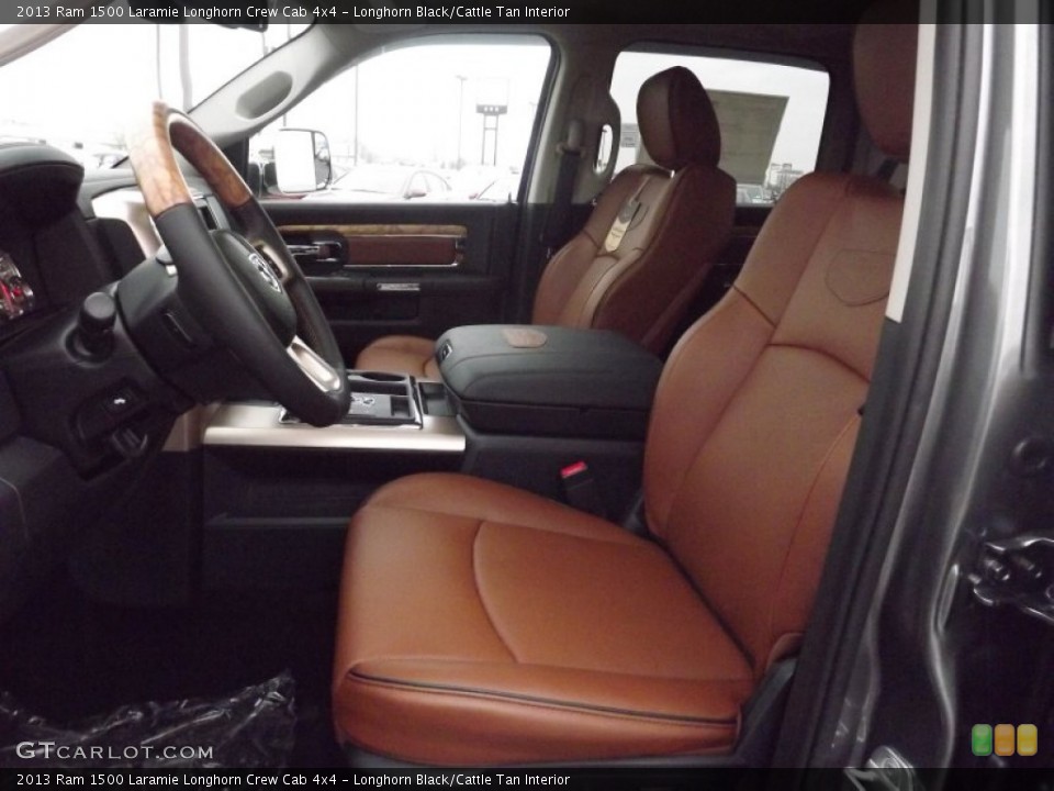 Longhorn Black/Cattle Tan Interior Photo for the 2013 Ram 1500 Laramie Longhorn Crew Cab 4x4 #74506483