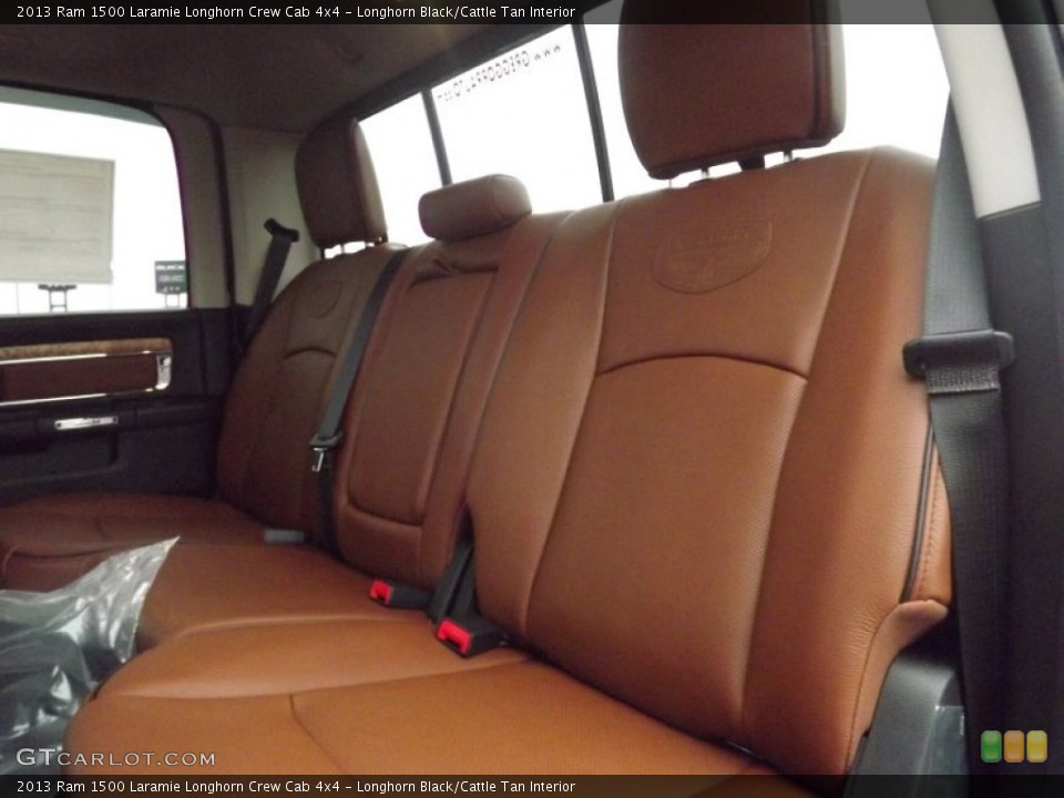Longhorn Black/Cattle Tan Interior Rear Seat for the 2013 Ram 1500 Laramie Longhorn Crew Cab 4x4 #74506625