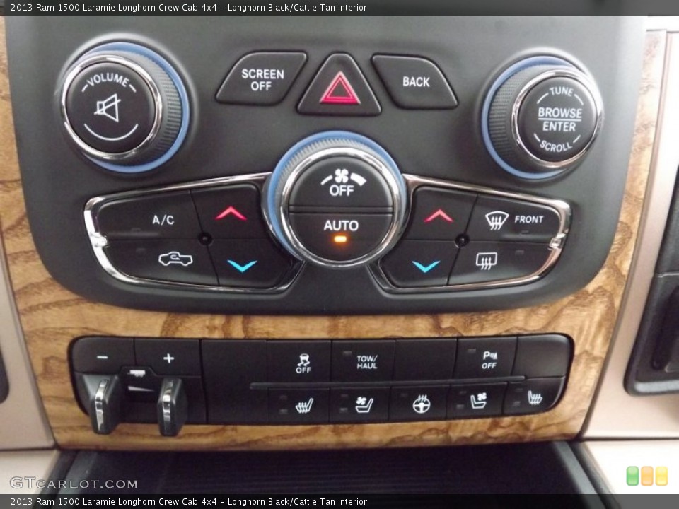 Longhorn Black/Cattle Tan Interior Controls for the 2013 Ram 1500 Laramie Longhorn Crew Cab 4x4 #74506864