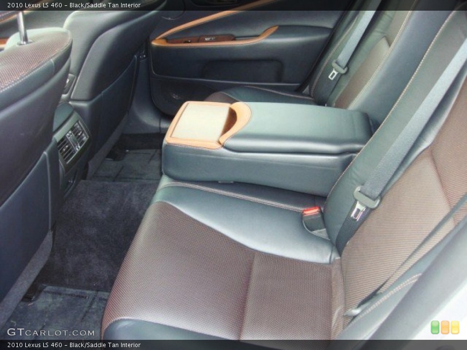 Black/Saddle Tan Interior Rear Seat for the 2010 Lexus LS 460 #74507654