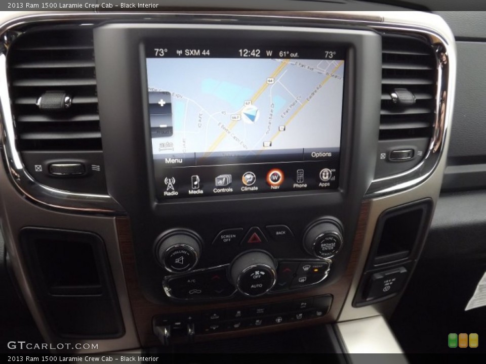 Black Interior Navigation for the 2013 Ram 1500 Laramie Crew Cab #74507669