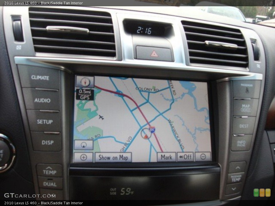 Black/Saddle Tan Interior Navigation for the 2010 Lexus LS 460 #74507769