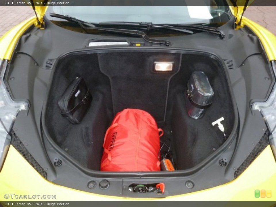 Beige Interior Trunk for the 2011 Ferrari 458 Italia #74507770