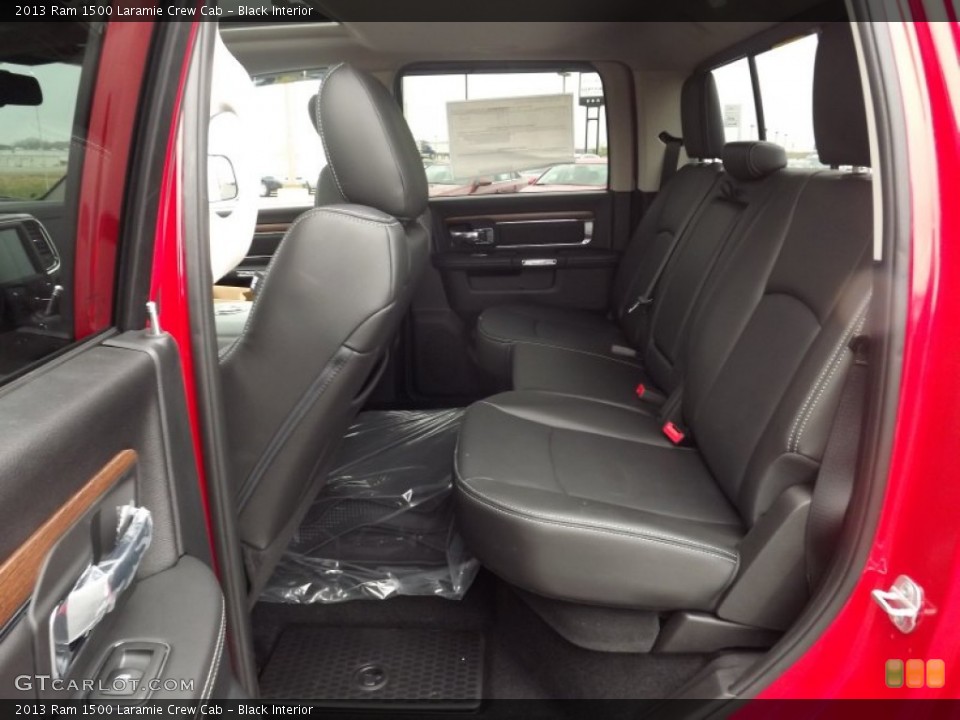 Black Interior Rear Seat for the 2013 Ram 1500 Laramie Crew Cab #74507786