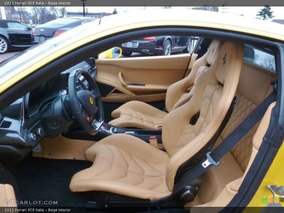 Beige Interior Front Seat for the 2011 Ferrari 458 Italia #74507814
