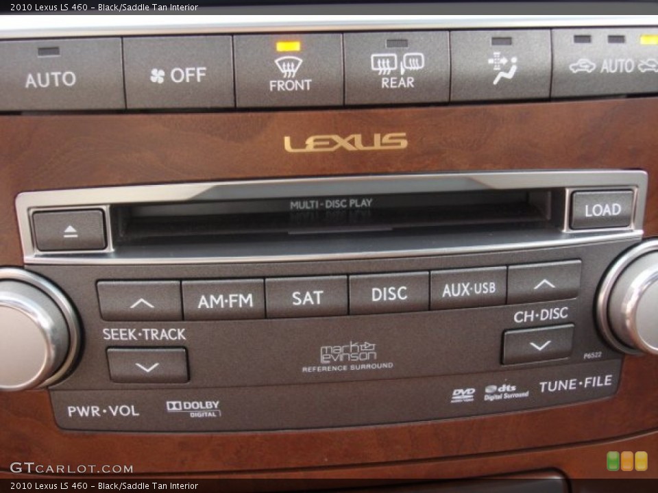 Black/Saddle Tan Interior Audio System for the 2010 Lexus LS 460 #74507822