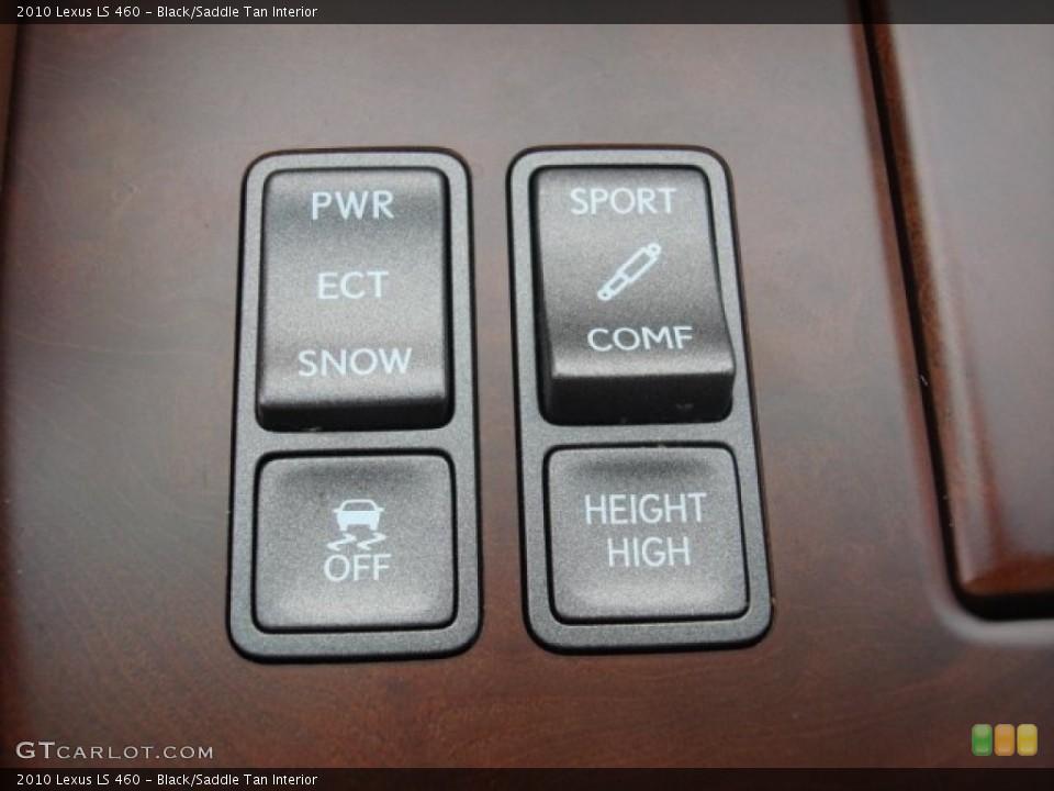 Black/Saddle Tan Interior Controls for the 2010 Lexus LS 460 #74507837