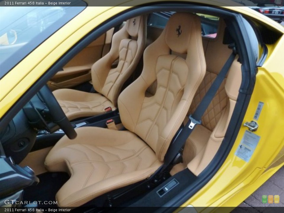 Beige Interior Front Seat for the 2011 Ferrari 458 Italia #74507840