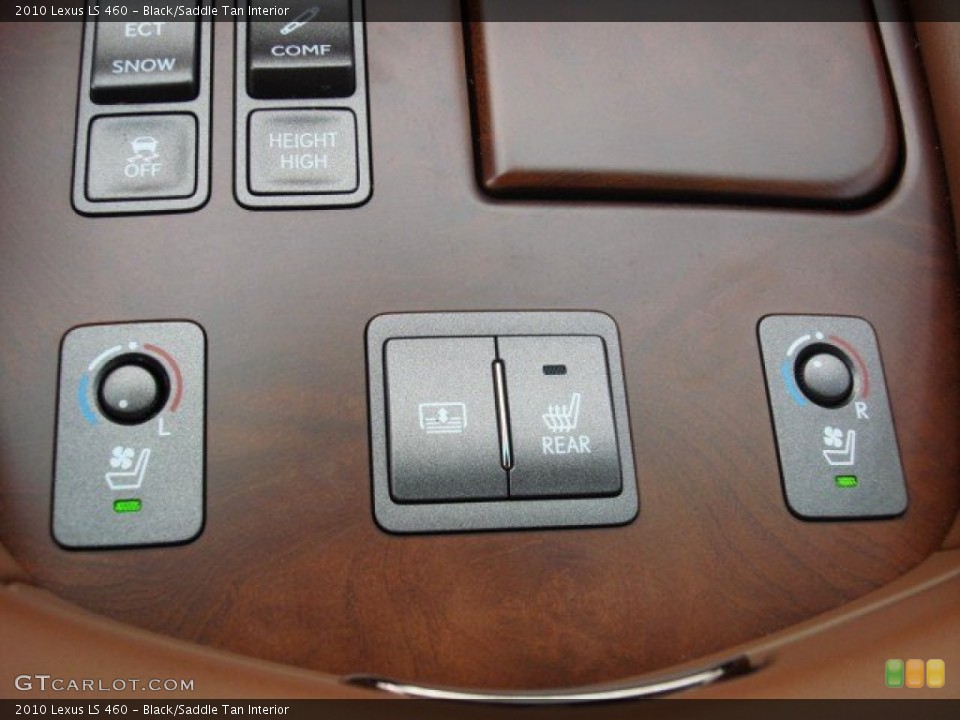 Black/Saddle Tan Interior Controls for the 2010 Lexus LS 460 #74507859