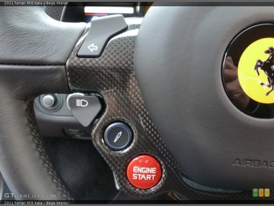 Beige Interior Controls for the 2011 Ferrari 458 Italia #74508002