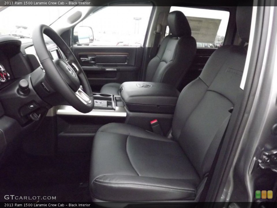 Black Interior Photo for the 2013 Ram 1500 Laramie Crew Cab #74508185