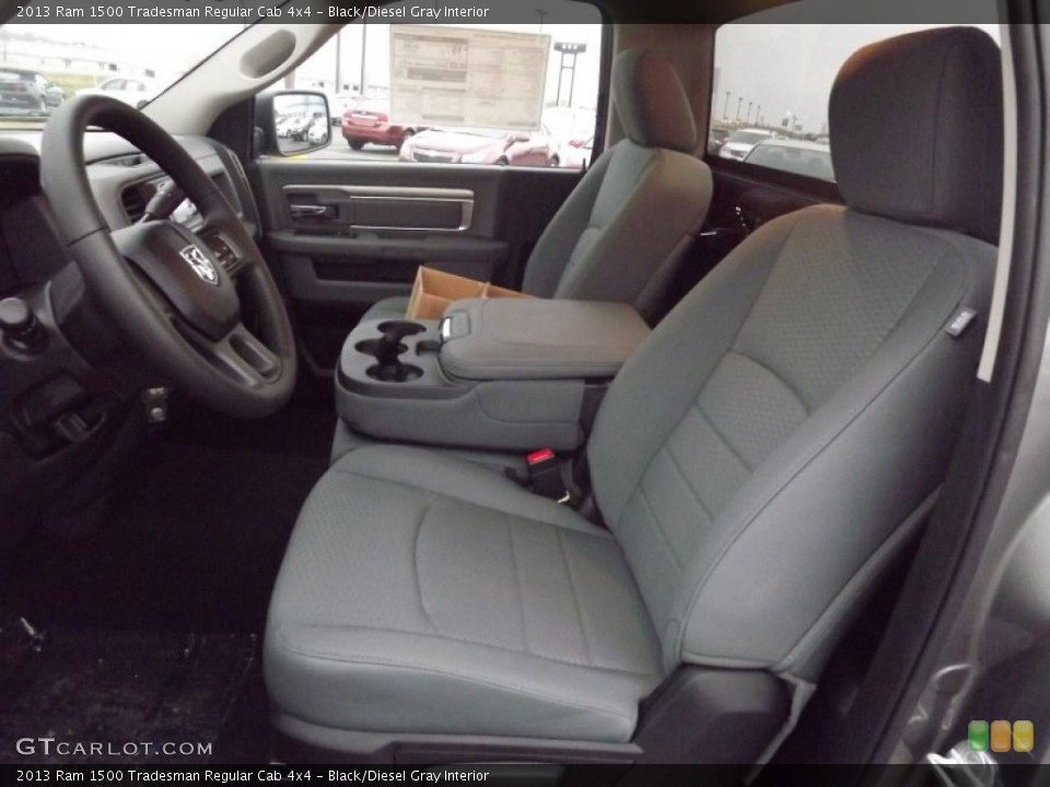 Black/Diesel Gray Interior Photo for the 2013 Ram 1500 Tradesman Regular Cab 4x4 #74510482