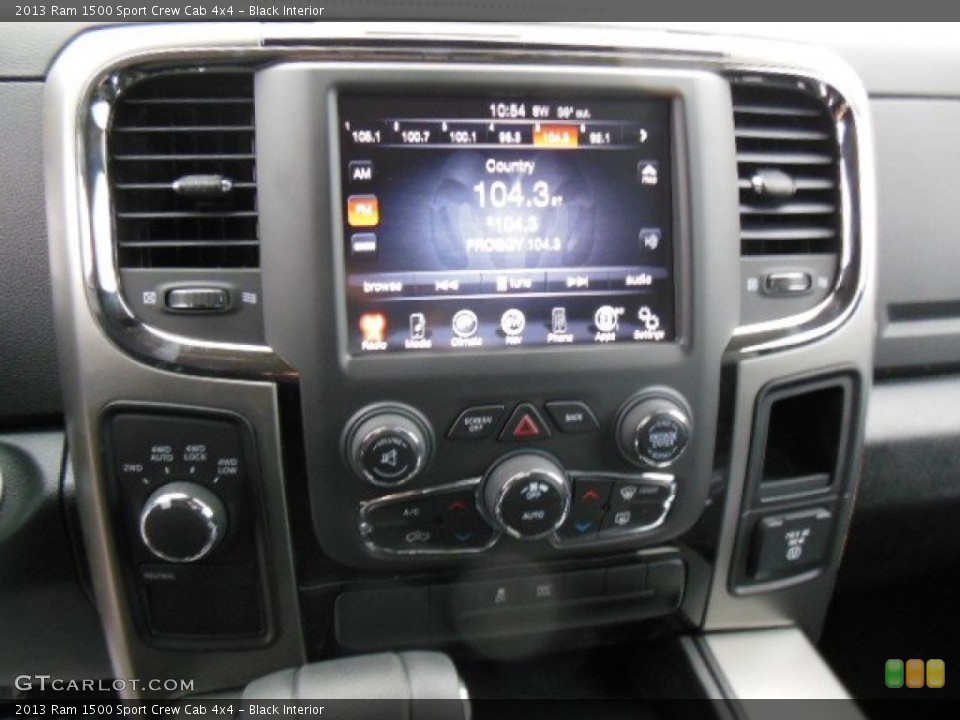 Black Interior Controls for the 2013 Ram 1500 Sport Crew Cab 4x4 #74510495