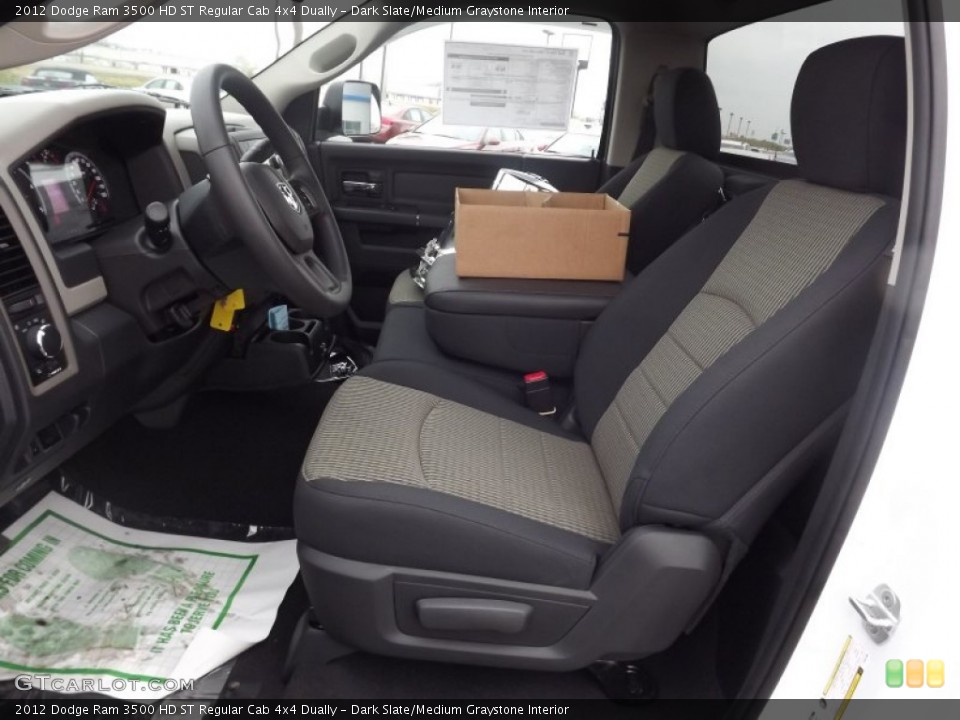 Dark Slate/Medium Graystone Interior Photo for the 2012 Dodge Ram 3500 HD ST Regular Cab 4x4 Dually #74510849