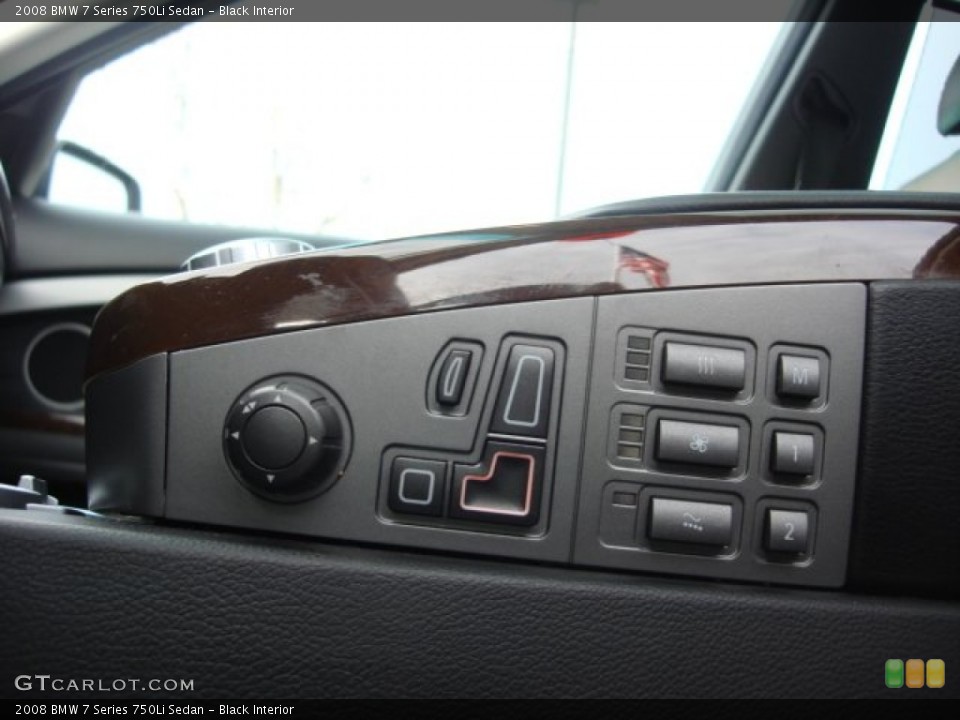 Black Interior Controls for the 2008 BMW 7 Series 750Li Sedan #74511371