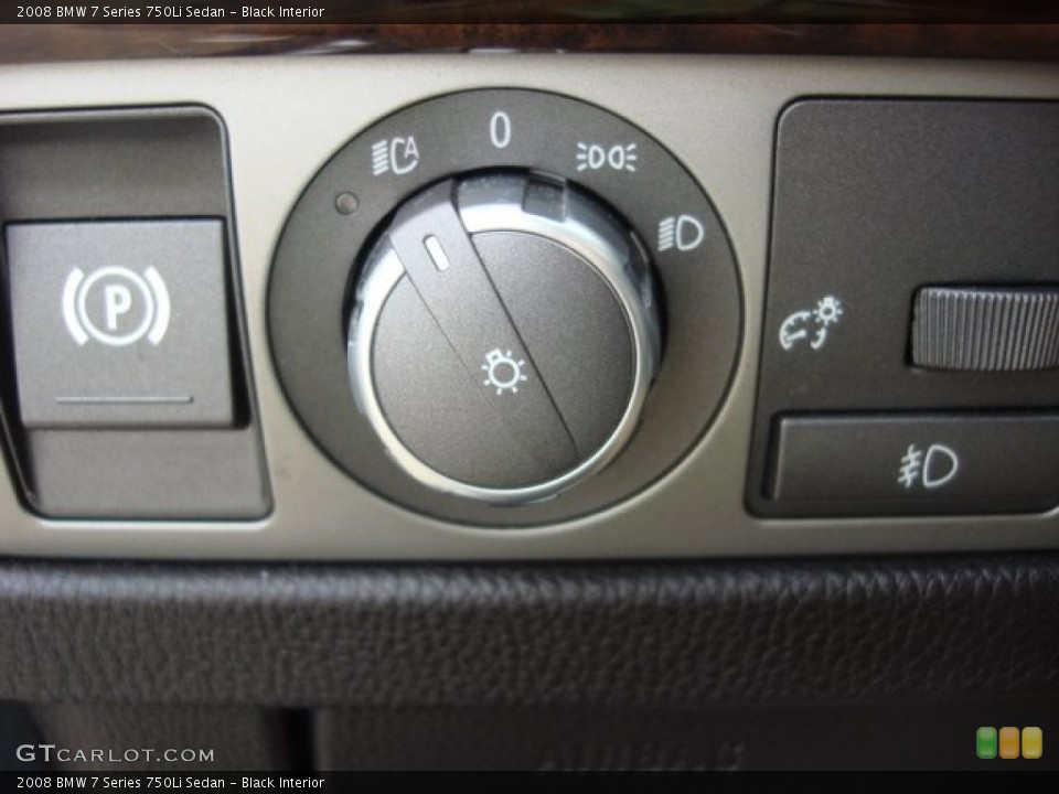 Black Interior Controls for the 2008 BMW 7 Series 750Li Sedan #74511499