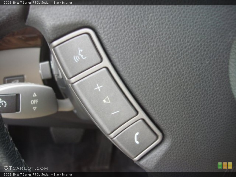 Black Interior Controls for the 2008 BMW 7 Series 750Li Sedan #74511548