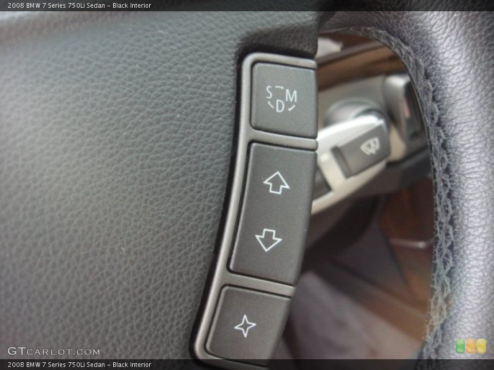 Black Interior Controls for the 2008 BMW 7 Series 750Li Sedan #74511563