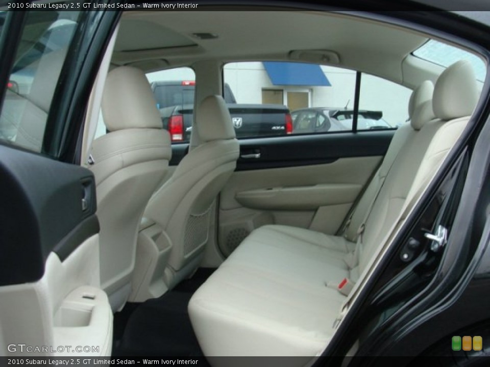 Warm Ivory Interior Rear Seat for the 2010 Subaru Legacy 2.5 GT Limited Sedan #74511764