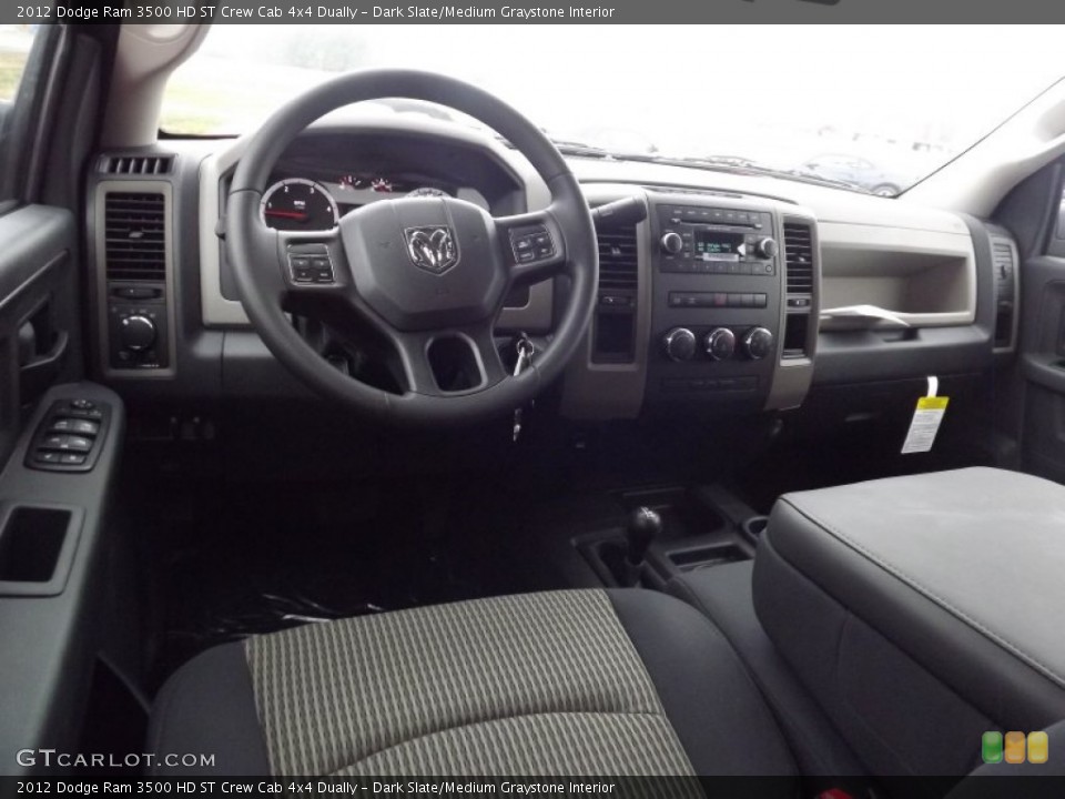 Dark Slate/Medium Graystone Interior Dashboard for the 2012 Dodge Ram 3500 HD ST Crew Cab 4x4 Dually #74512192
